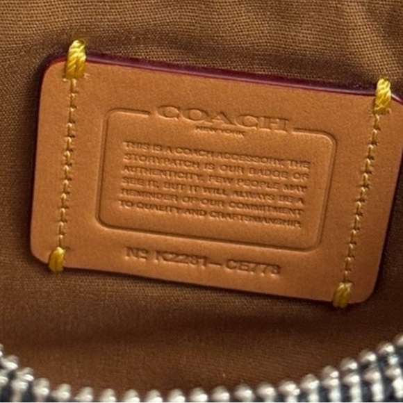 Coach Kira Convertible Denim Crossbody Wristlet HTF - Picture 4 of 16